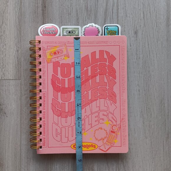 Clueless Spiral Bound Tabbed Notebook Lined 96 Sheets Pink Gold 30th Anniversary - Picture 10 of 10